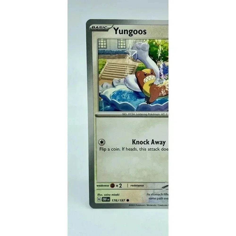 Yungoos‎ 176/197 Obsidian Flames Non Holo Pokemon TCG Mint Unplayed